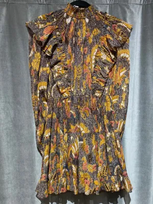 Ulla Johnson Long Sleeve Ruffleneck MIni Dress