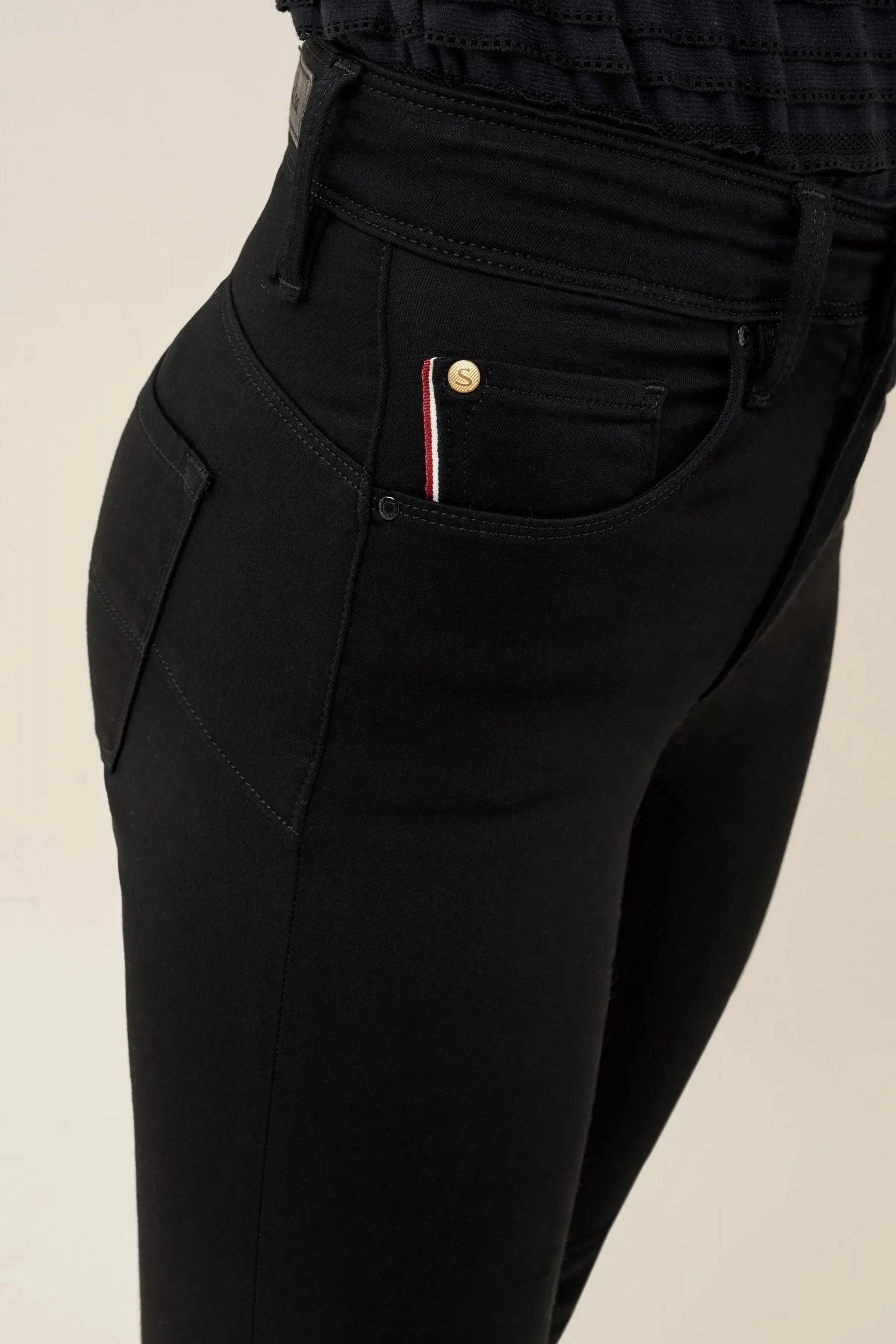 VAQUEROS PUSH IN SECRET GLAMOUR SLIM TRUE BLACK