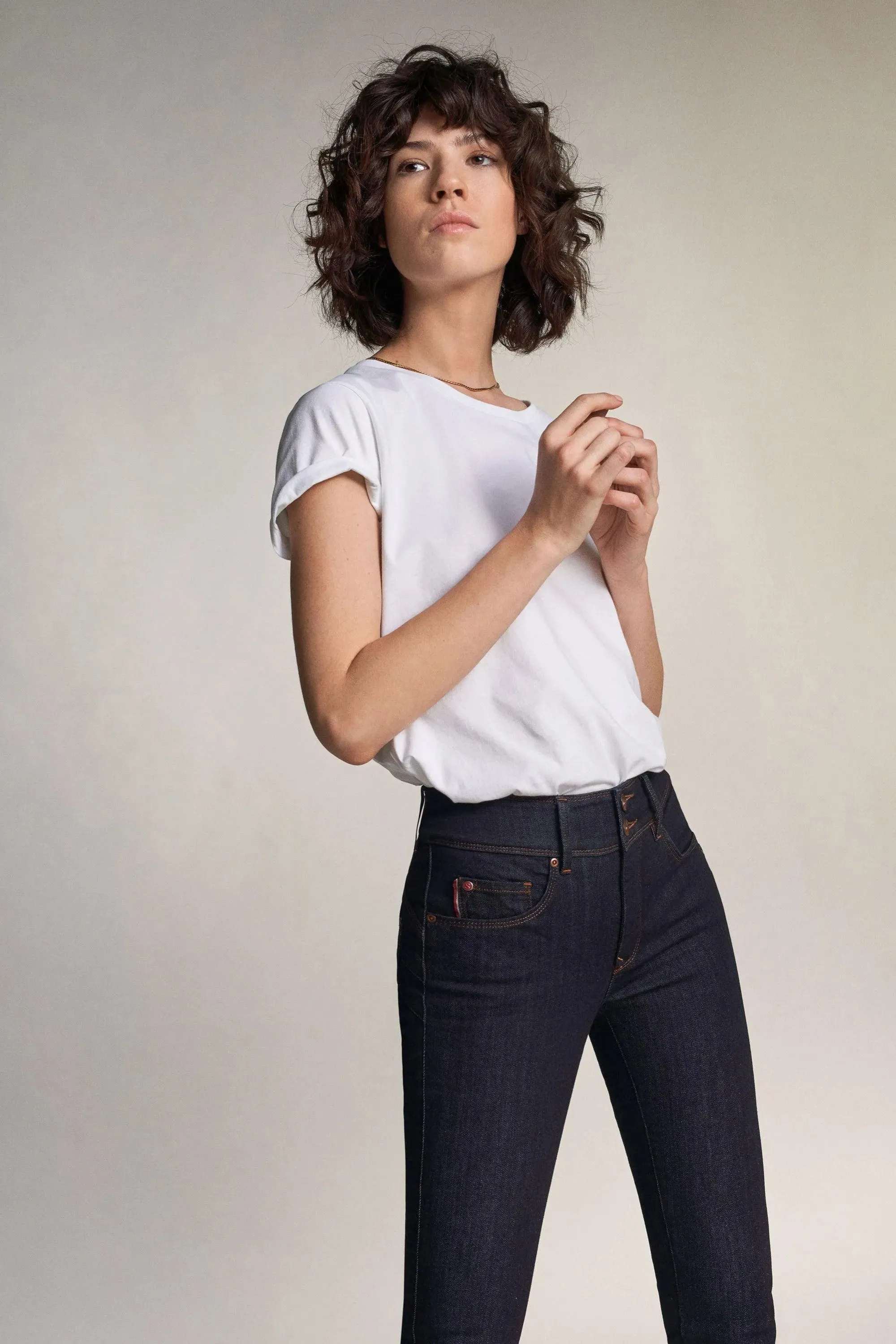 Vaqueros Salsa Jeans Secret Push In Skinny con Lavado Oscuro