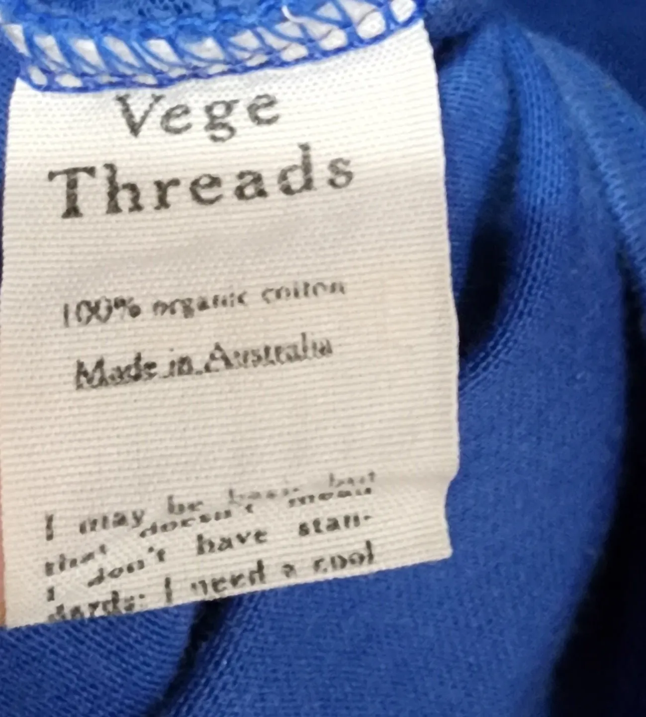 Vege Threads blue dress size 12