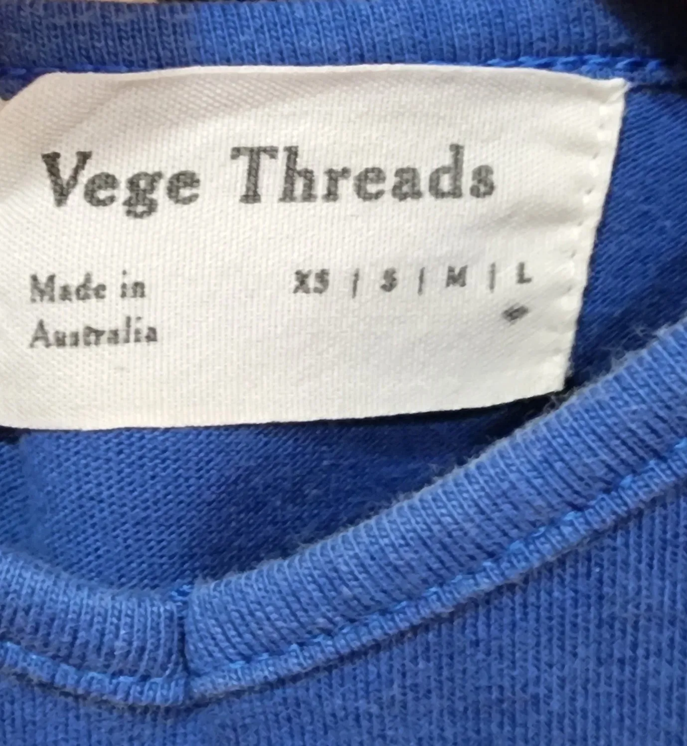 Vege Threads blue dress size 12