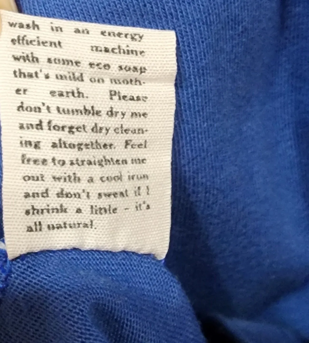 Vege Threads blue dress size 12