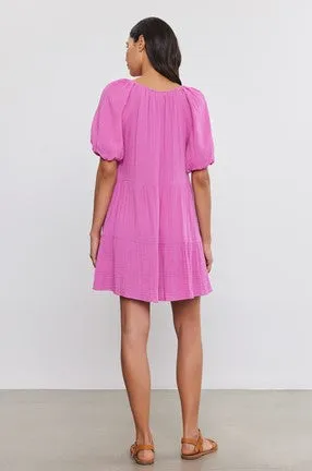 Velvet Helena Dress - Orchid