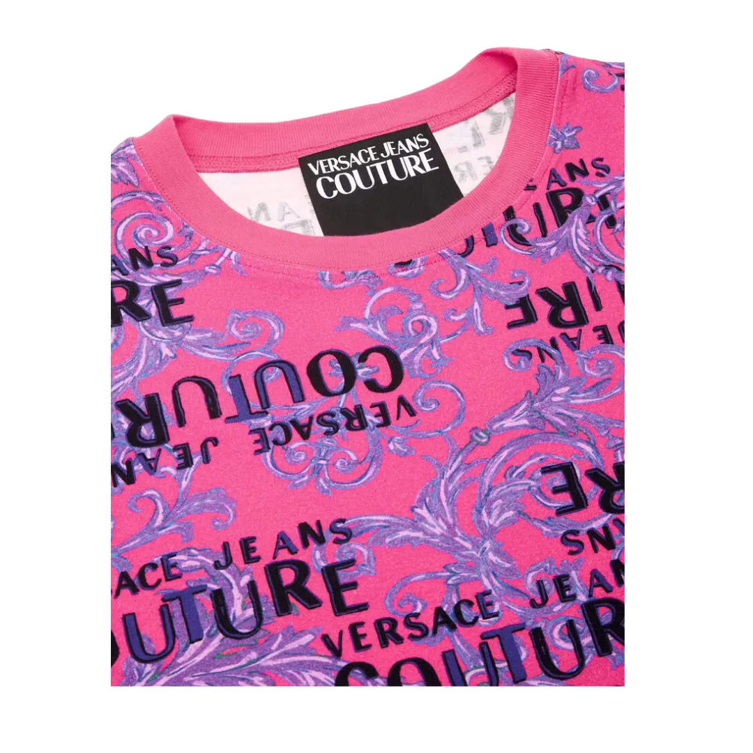 VERSACE JEANS COUTURE WOMENS LOGO COUTURE T-SHIRT