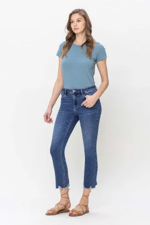 VERVET by Flying Monkey High Rise Crop Slim Straight Jeans