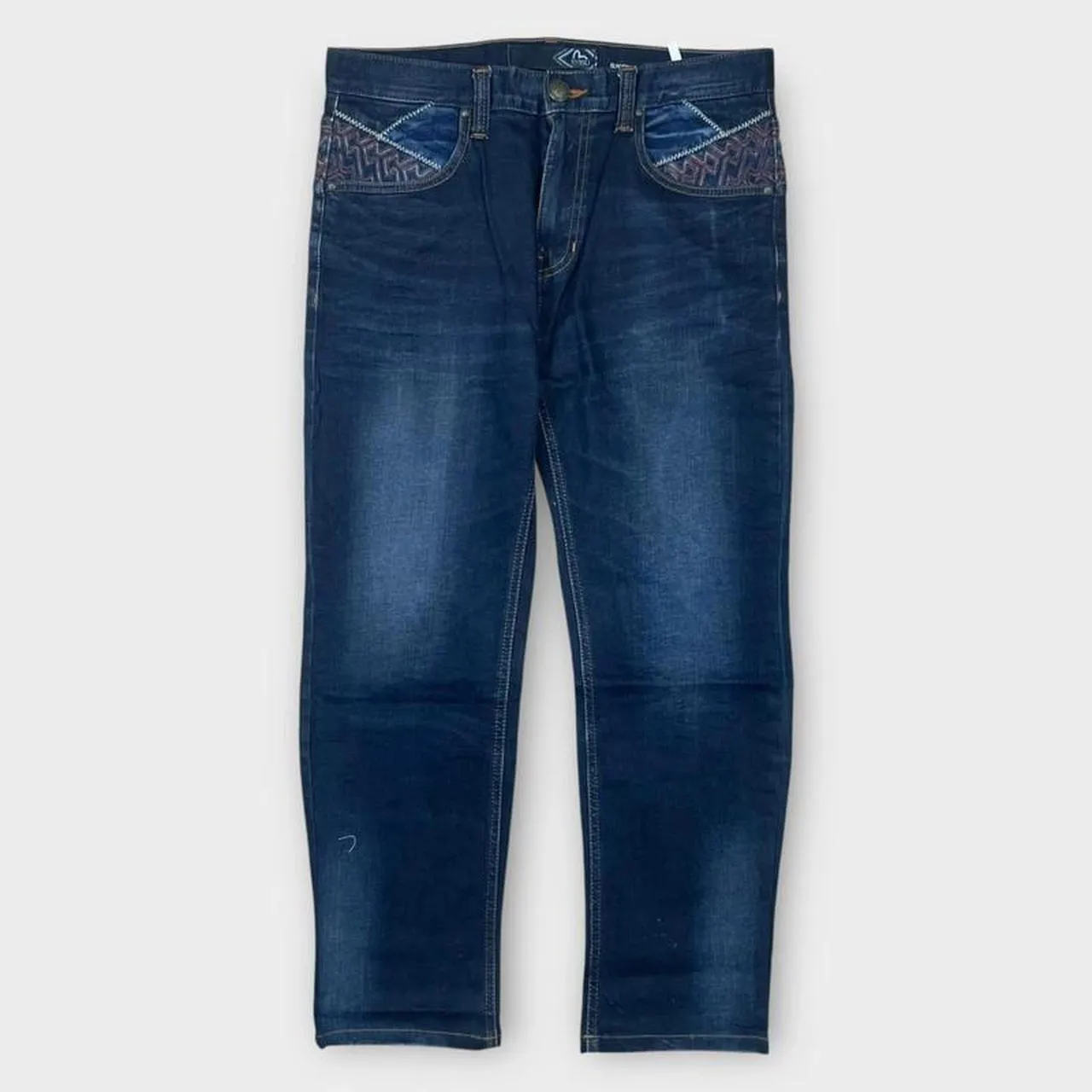 Vintage Evisu Japanese Denim Embroidered Slim Straight Fit Jeans