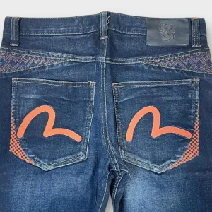 Vintage Evisu Japanese Denim Embroidered Slim Straight Fit Jeans