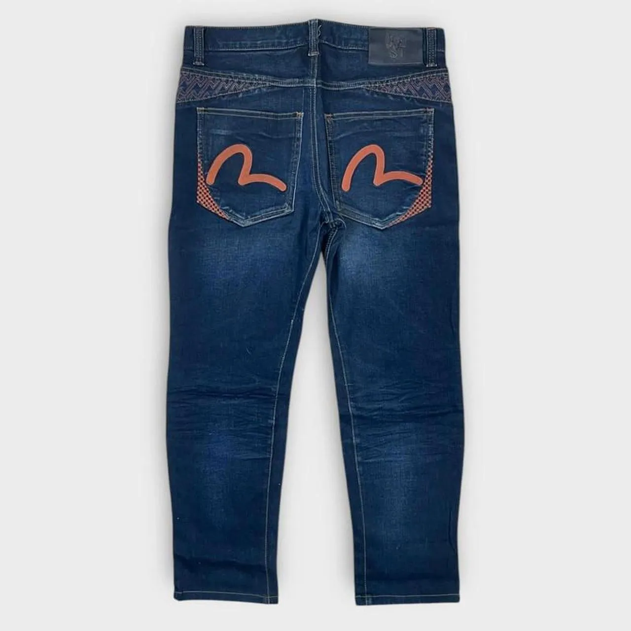Vintage Evisu Japanese Denim Embroidered Slim Straight Fit Jeans