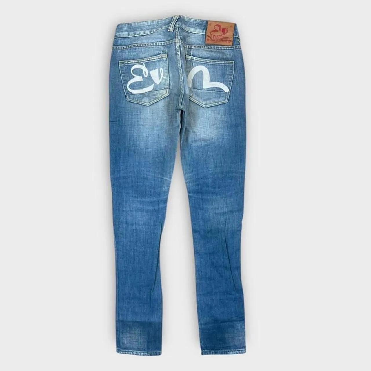 Vintage Evisu Japanese Denim Embroidered Straight Slim Fit Jeans