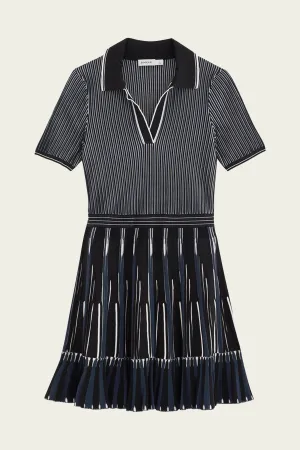 Weslee Polo Mini Dress in Midnight Multi