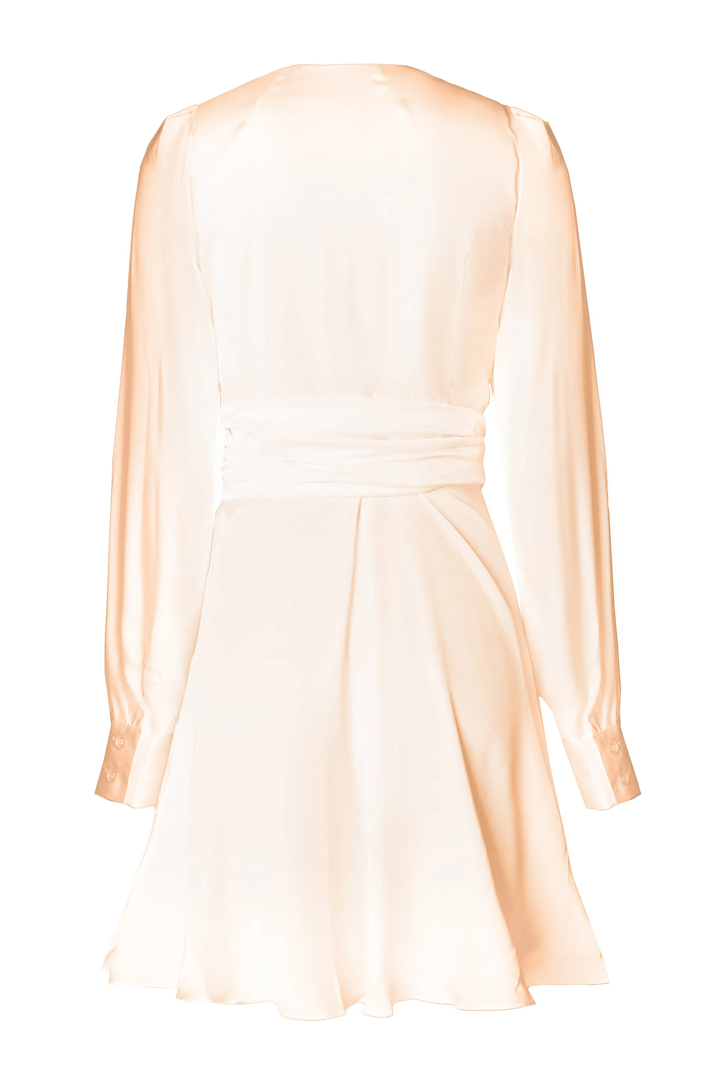 White flying mini dress