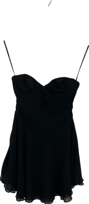 White Fox Black Push The Feeling Mini Dress UK XXS