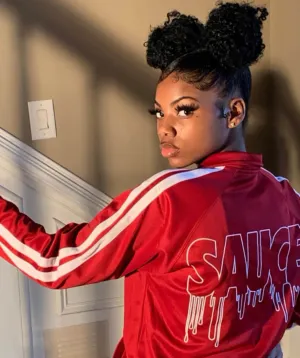 White Sauce Outline | Red Track Jacket