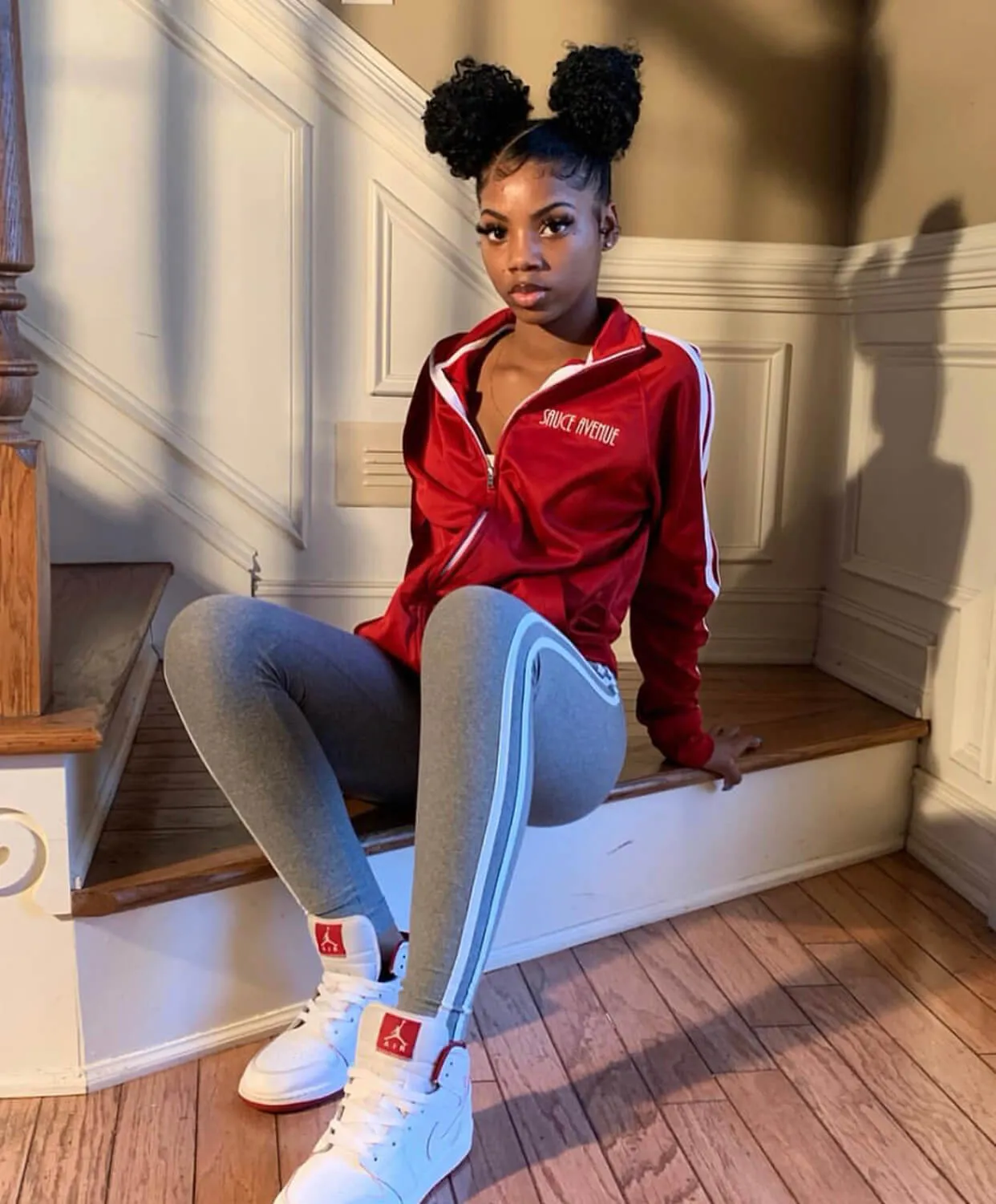 White Sauce Outline | Red Track Jacket