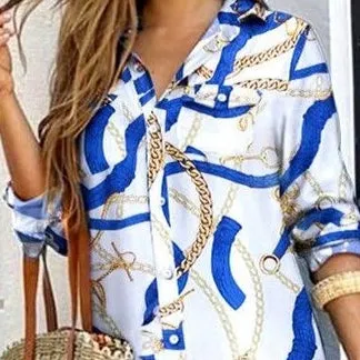 White Typographic Button Down Shirt Dress