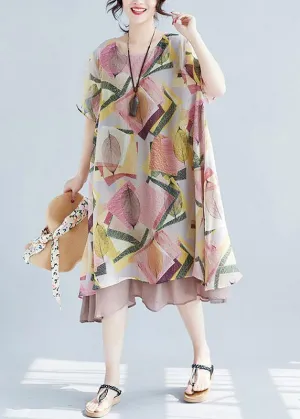 Winnie - Floral dress with large o-neckline