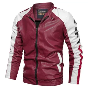Winter Fur Leather Jacket Mens