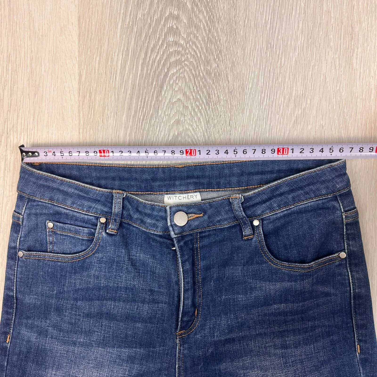 Witchery Womens Blue Denim Skinny Jeans Size 11