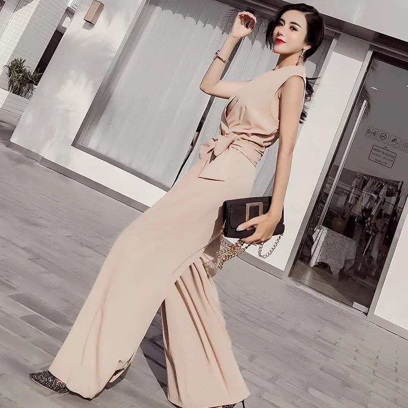 Women V-neck  Jumpsuits