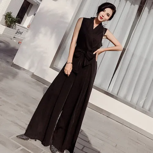 Women V-neck  Jumpsuits