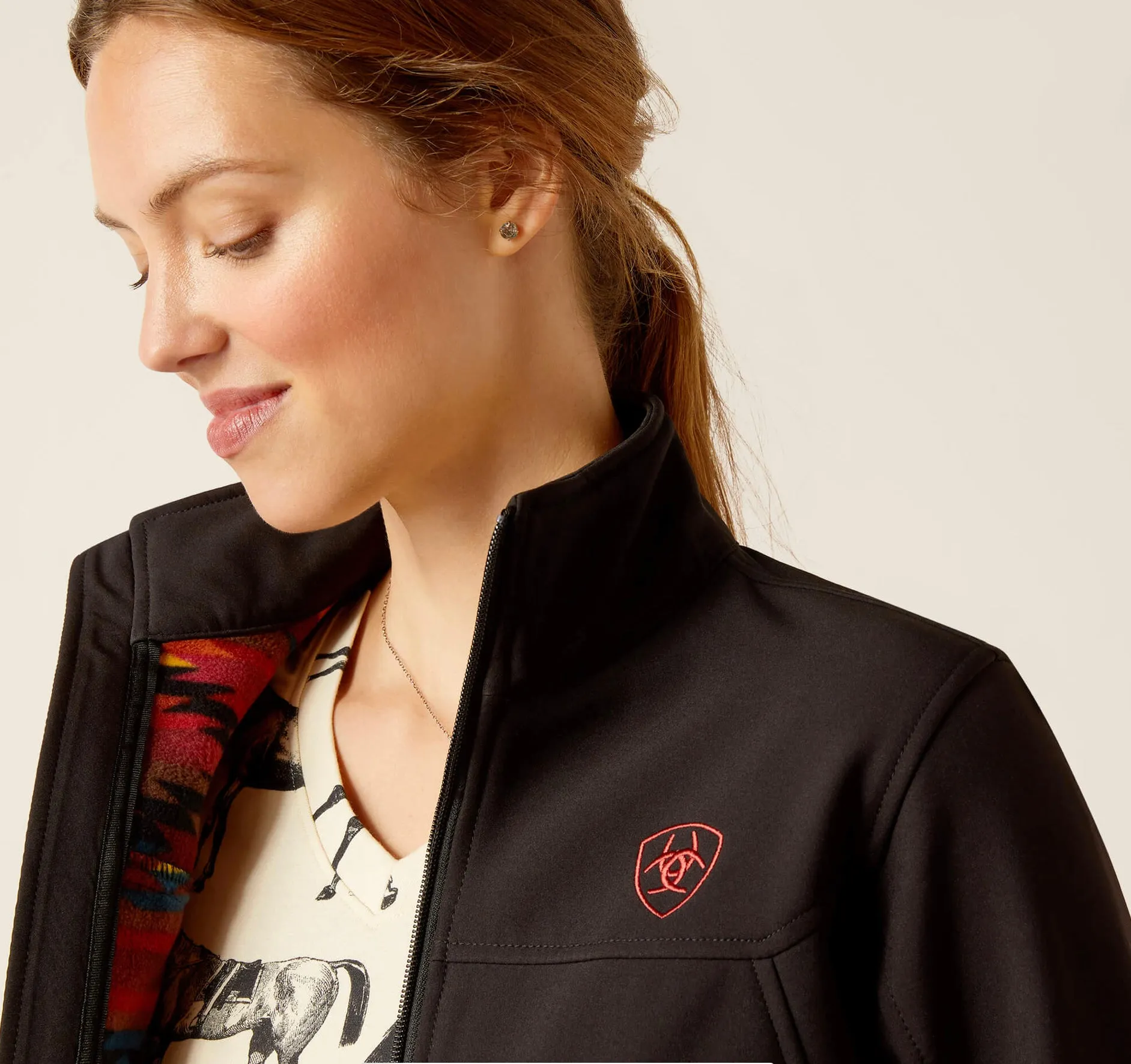 Women’s Ariat Black/Mirage New Team SoftShell Jacket