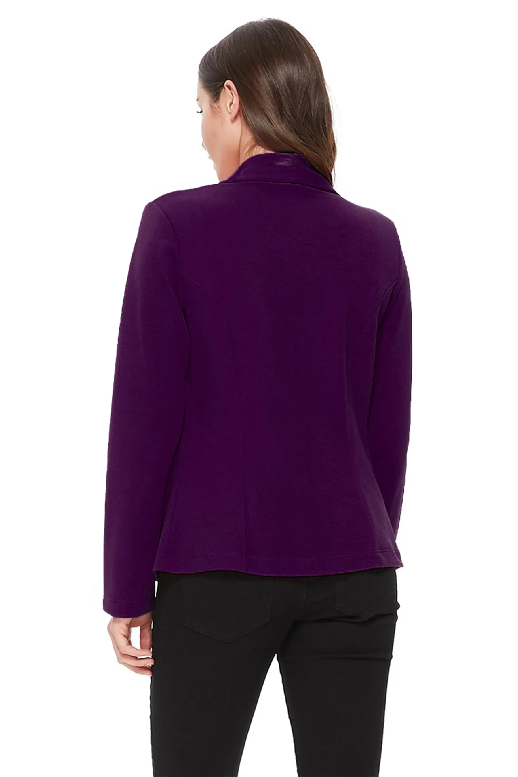 Women's Casual Long Sleeves Office Workwear Solid Blazer Jacket S-3XL