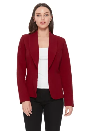 Women's Casual Long Sleeves Office Workwear Solid Blazer Jacket S-3XL