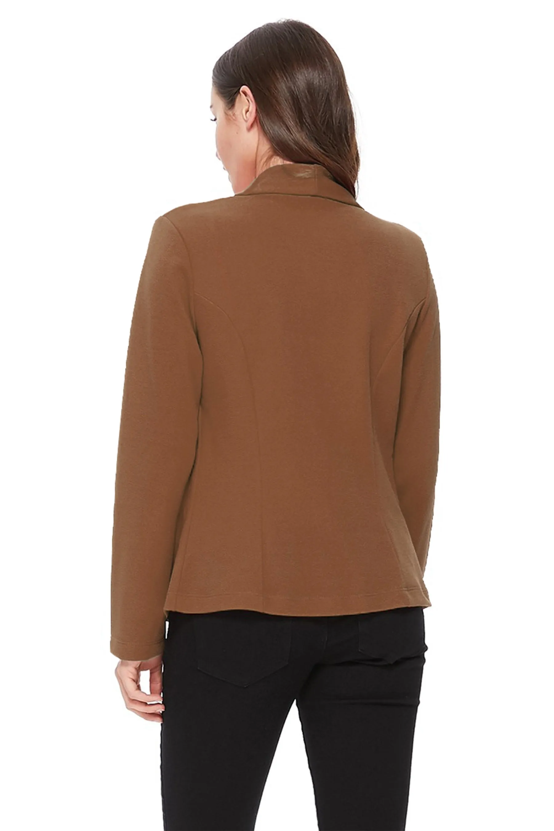 Women's Casual Long Sleeves Office Workwear Solid Blazer Jacket S-3XL