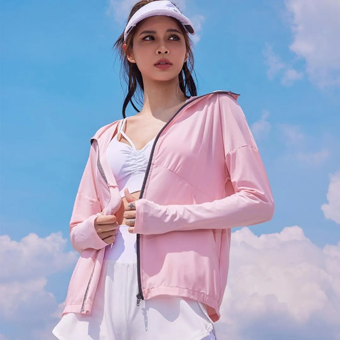 Women's UV Protection Full-zip Workout Jacket