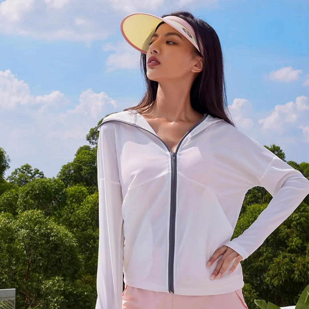 Women's UV Protection Full-zip Workout Jacket