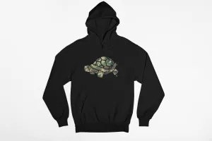 Woodlands Camo Turtle Hoodie [Black]