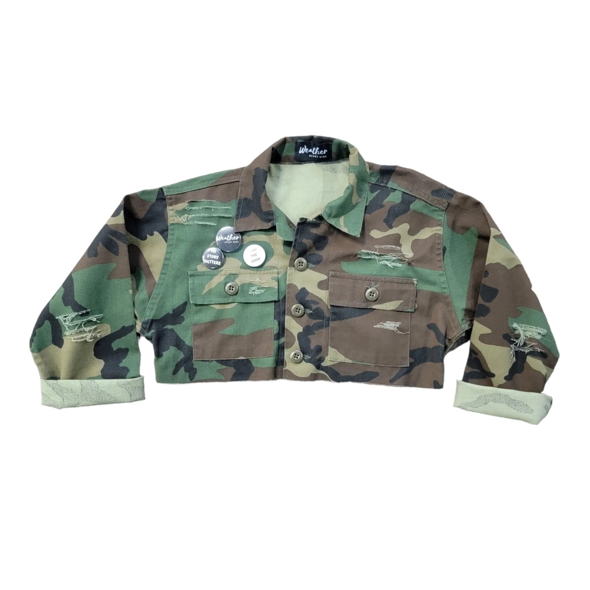 WRK Cropped Camo Jacket