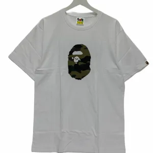 [XL or 2XL] DS! A Bathing Ape Bape Camo Head Tee White