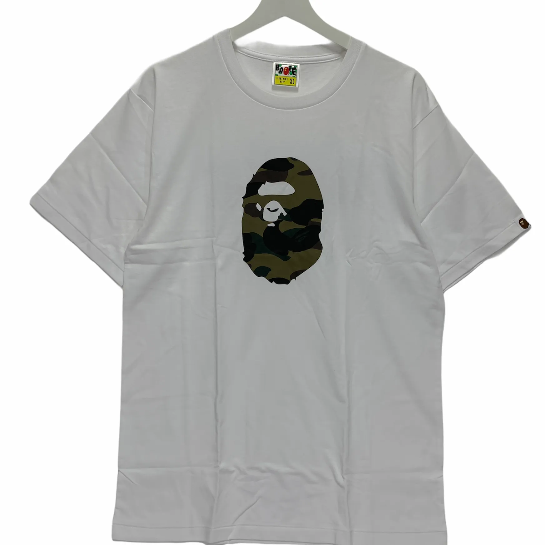 [XL or 2XL] DS! A Bathing Ape Bape Camo Head Tee White