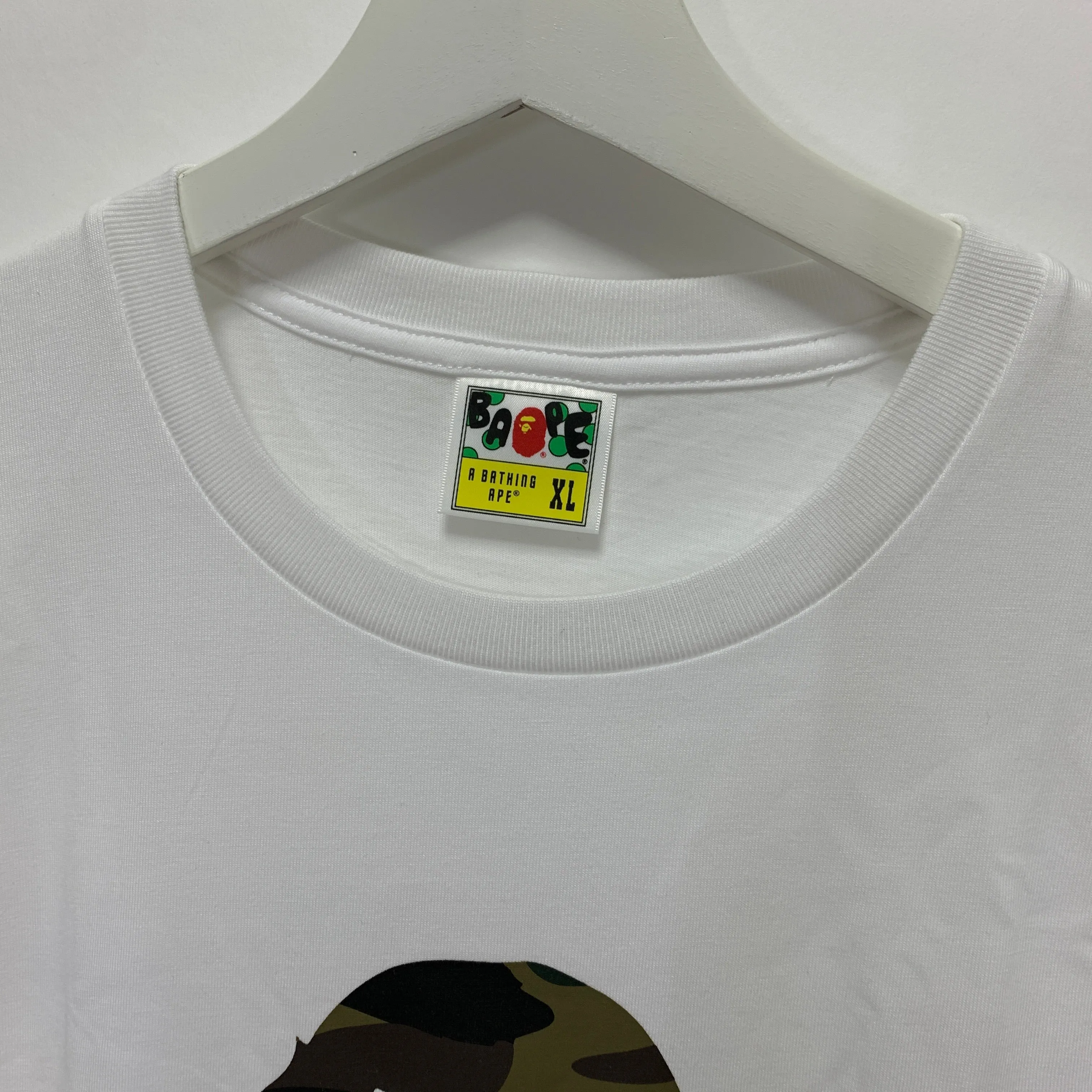 [XL or 2XL] DS! A Bathing Ape Bape Camo Head Tee White