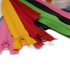 YKK® #3 Vislon Molded Separating Zippers - Stock Colors 1