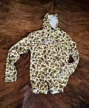 Youth Duck Camo Hoodie Green