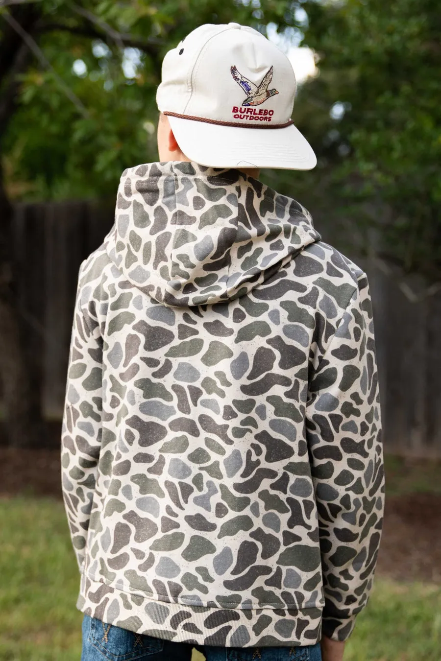 Youth Fleece Zip Up - Classic Deer Camo