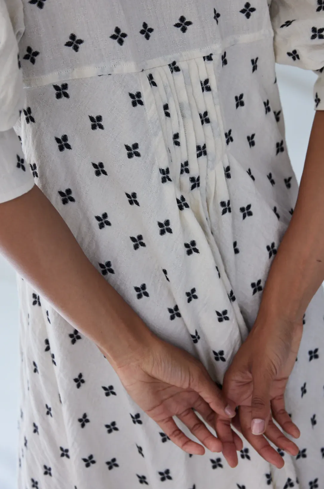 Zora Dress, Jet Blossom Fil Coupe