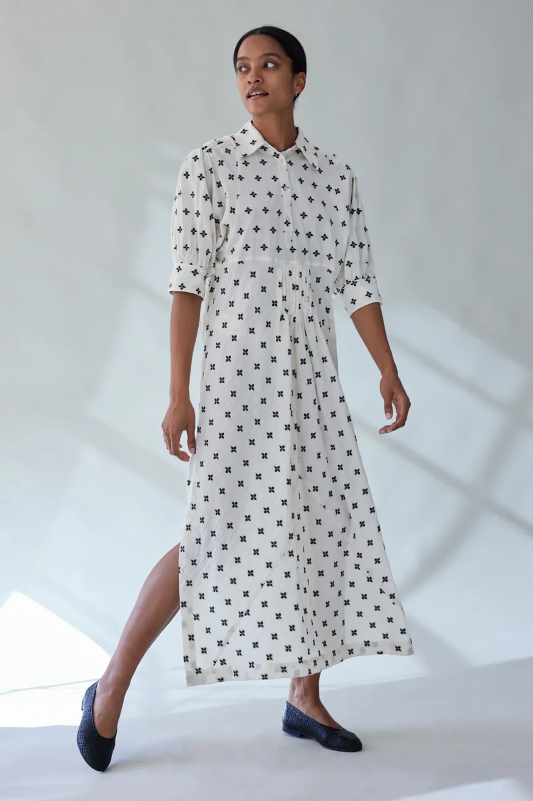 Zora Dress, Jet Blossom Fil Coupe